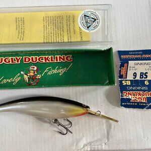 VINTAGE UGLY DUCKLING LURES PACK OF 1 NO. 9 BS SINKING 30 YEARS OLD HAND MADE